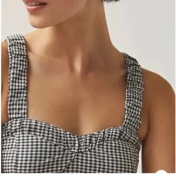 Maeve Anthropologie Gingham Mini Dress - Picture 4 of 6